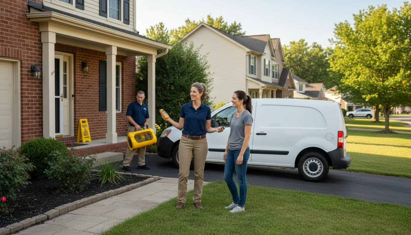 Residential water damage restoration in Warren, PA